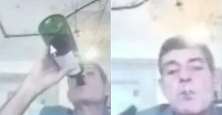 Juiz é afastado após aparecer bebendo vinho e fumando durante audiência virtual