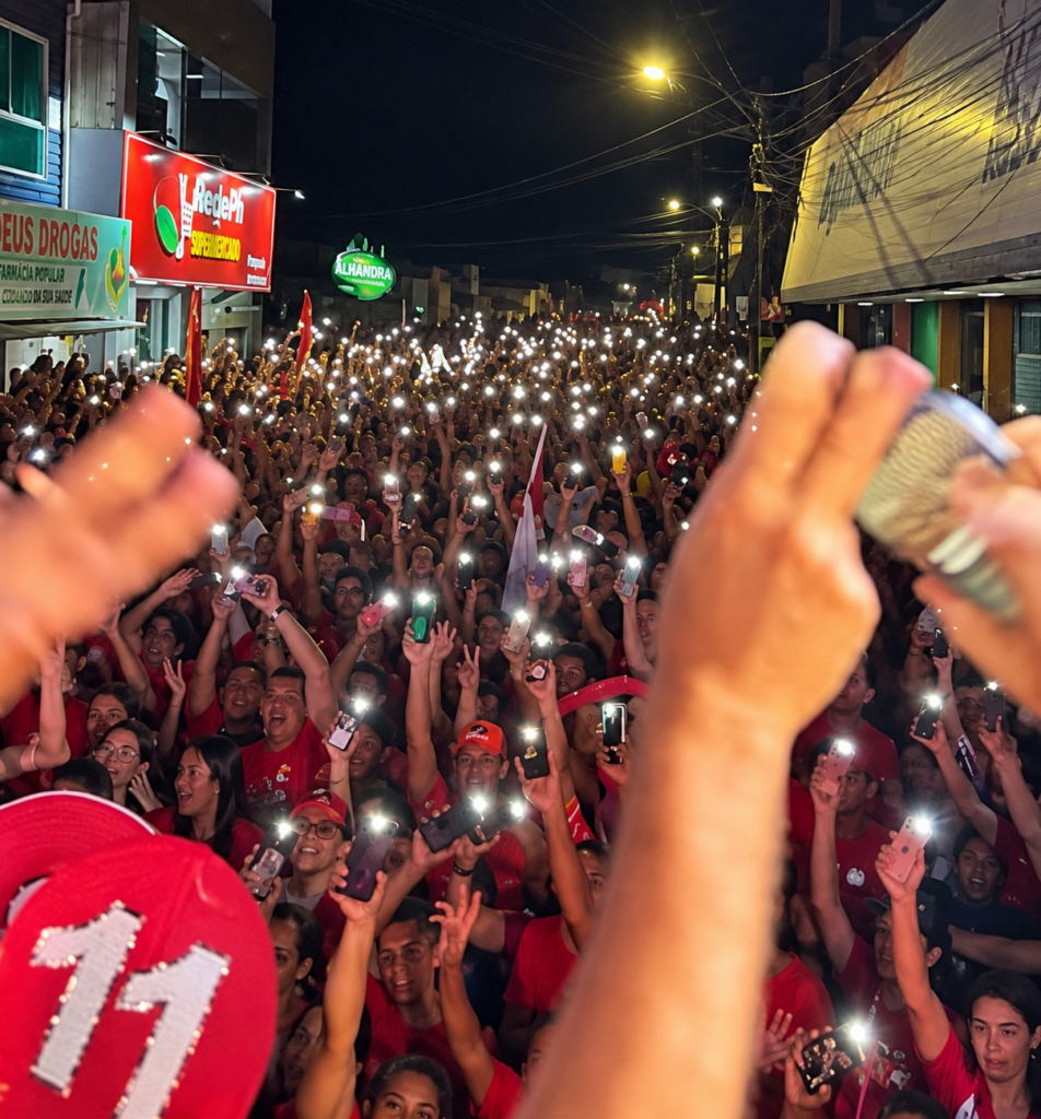 Marcelo e Zilda encerram campanha em Mata Redonda com carreata, comício e presença forte da militância