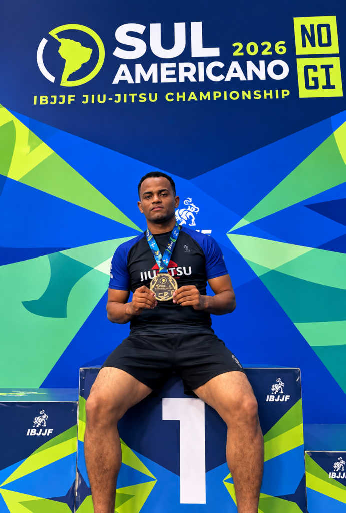 Atleta de Mata Redonda conquista bronze no Campeonato Sul-Americano de Jiu-Jitsu NOGI; gestão de Alhandra ajudou esportista