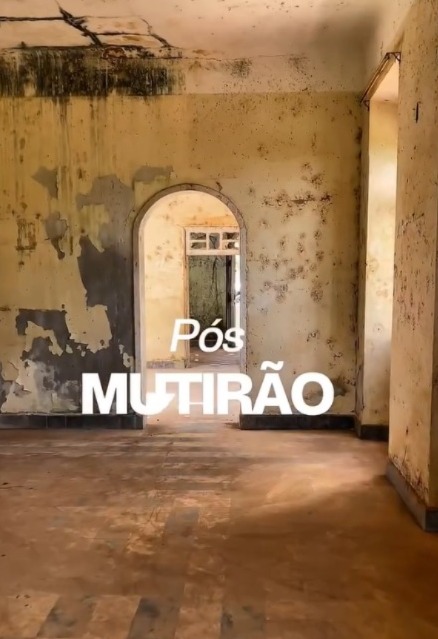 Casarão do Barão do Abiaí tem segunda etapa de limpeza concluída em Pitimbu