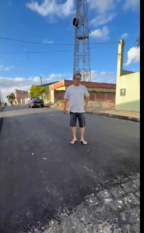 Ex-prefeito de Massaranduba denuncia suposta perseguição política em obra de asfaltamento