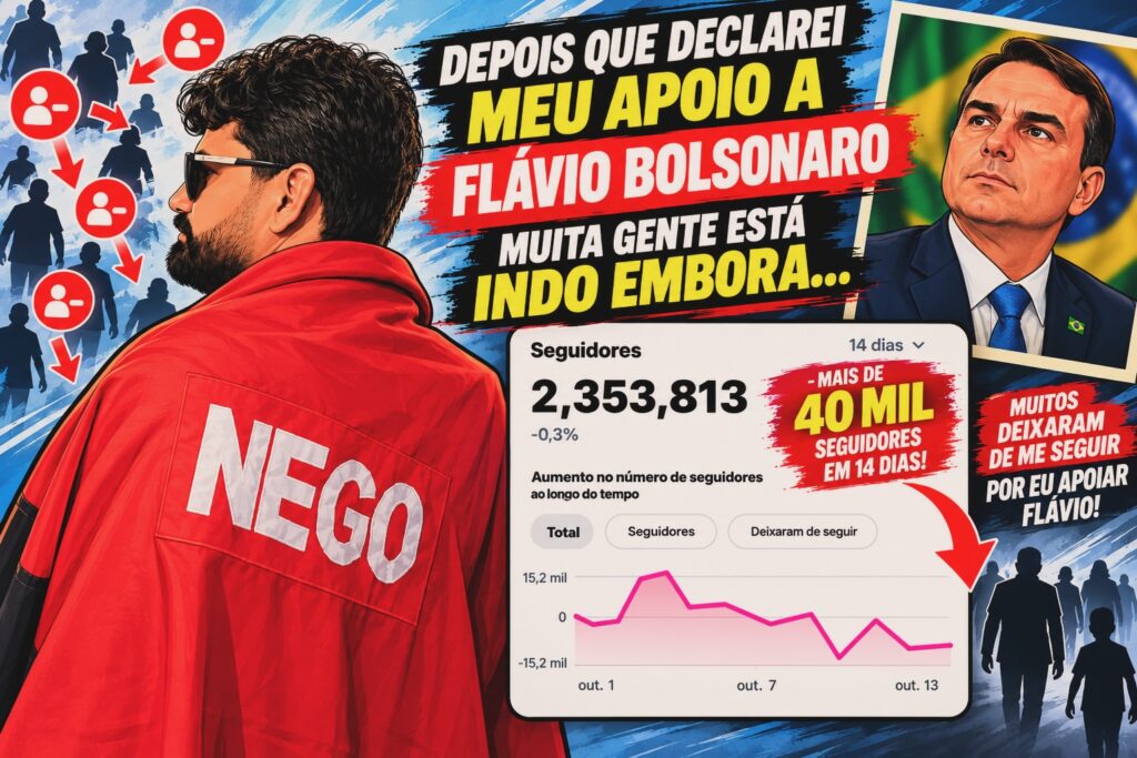Deputado Mané Buchada diz ter perdido mais de 40 mil seguidores após declarar apoio a Flávio Bolsonaro